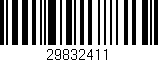 Código de barras (EAN, GTIN, SKU, ISBN): '29832411'