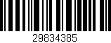 Código de barras (EAN, GTIN, SKU, ISBN): '29834385'
