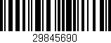 Código de barras (EAN, GTIN, SKU, ISBN): '29845690'