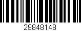 Código de barras (EAN, GTIN, SKU, ISBN): '29848148'