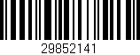 Código de barras (EAN, GTIN, SKU, ISBN): '29852141'