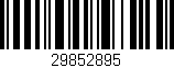 Código de barras (EAN, GTIN, SKU, ISBN): '29852895'