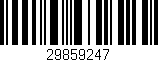 Código de barras (EAN, GTIN, SKU, ISBN): '29859247'