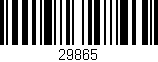 Código de barras (EAN, GTIN, SKU, ISBN): '29865'