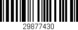 Código de barras (EAN, GTIN, SKU, ISBN): '29877430'