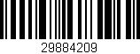 Código de barras (EAN, GTIN, SKU, ISBN): '29884209'