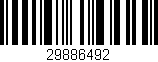 Código de barras (EAN, GTIN, SKU, ISBN): '29886492'