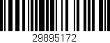Código de barras (EAN, GTIN, SKU, ISBN): '29895172'