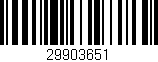 Código de barras (EAN, GTIN, SKU, ISBN): '29903651'