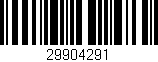 Código de barras (EAN, GTIN, SKU, ISBN): '29904291'