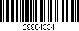 Código de barras (EAN, GTIN, SKU, ISBN): '29904334'