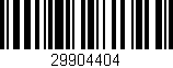 Código de barras (EAN, GTIN, SKU, ISBN): '29904404'