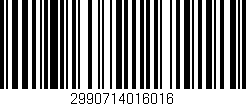 Código de barras (EAN, GTIN, SKU, ISBN): '2990714016016'