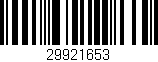 Código de barras (EAN, GTIN, SKU, ISBN): '29921653'