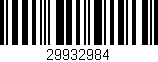 Código de barras (EAN, GTIN, SKU, ISBN): '29932984'