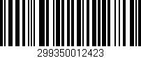 Código de barras (EAN, GTIN, SKU, ISBN): '299350012423'