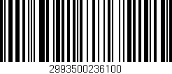 Código de barras (EAN, GTIN, SKU, ISBN): '2993500236100'