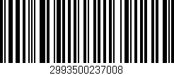 Código de barras (EAN, GTIN, SKU, ISBN): '2993500237008'