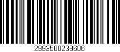 Código de barras (EAN, GTIN, SKU, ISBN): '2993500239606'