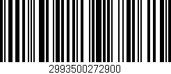Código de barras (EAN, GTIN, SKU, ISBN): '2993500272900'