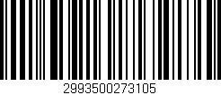 Código de barras (EAN, GTIN, SKU, ISBN): '2993500273105'