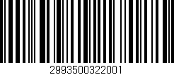 Código de barras (EAN, GTIN, SKU, ISBN): '2993500322001'