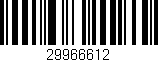 Código de barras (EAN, GTIN, SKU, ISBN): '29966612'