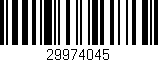 Código de barras (EAN, GTIN, SKU, ISBN): '29974045'