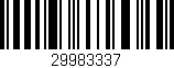 Código de barras (EAN, GTIN, SKU, ISBN): '29983337'