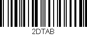 Código de barras (EAN, GTIN, SKU, ISBN): '2DTAB'