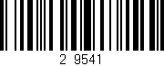 Código de barras (EAN, GTIN, SKU, ISBN): '2/9541'