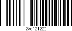 Código de barras (EAN, GTIN, SKU, ISBN): '2kd121222'