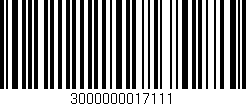 Código de barras (EAN, GTIN, SKU, ISBN): '3000000017111'