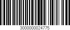 Código de barras (EAN, GTIN, SKU, ISBN): '3000000024775'