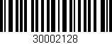 Código de barras (EAN, GTIN, SKU, ISBN): '30002128'