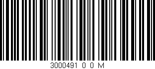 Código de barras (EAN, GTIN, SKU, ISBN): '3000491_0_0_M'