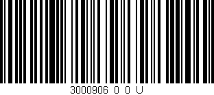 Código de barras (EAN, GTIN, SKU, ISBN): '3000906_0_0_U'