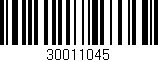 Código de barras (EAN, GTIN, SKU, ISBN): '30011045'