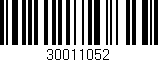 Código de barras (EAN, GTIN, SKU, ISBN): '30011052'