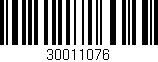 Código de barras (EAN, GTIN, SKU, ISBN): '30011076'