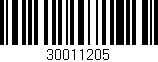 Código de barras (EAN, GTIN, SKU, ISBN): '30011205'