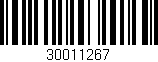 Código de barras (EAN, GTIN, SKU, ISBN): '30011267'