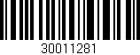 Código de barras (EAN, GTIN, SKU, ISBN): '30011281'