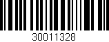 Código de barras (EAN, GTIN, SKU, ISBN): '30011328'