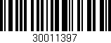 Código de barras (EAN, GTIN, SKU, ISBN): '30011397'
