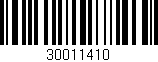 Código de barras (EAN, GTIN, SKU, ISBN): '30011410'