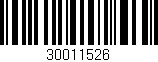 Código de barras (EAN, GTIN, SKU, ISBN): '30011526'