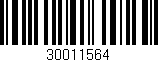 Código de barras (EAN, GTIN, SKU, ISBN): '30011564'