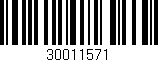 Código de barras (EAN, GTIN, SKU, ISBN): '30011571'