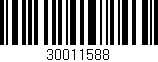 Código de barras (EAN, GTIN, SKU, ISBN): '30011588'